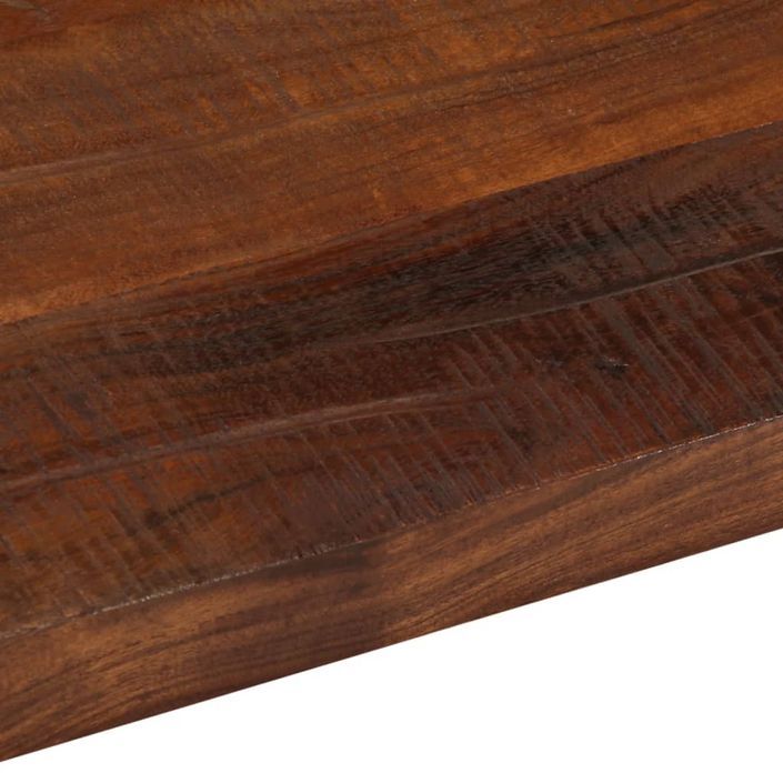 Dessus de table 70x70x3,8 cm carré bois massif de récupération - Photo n°7