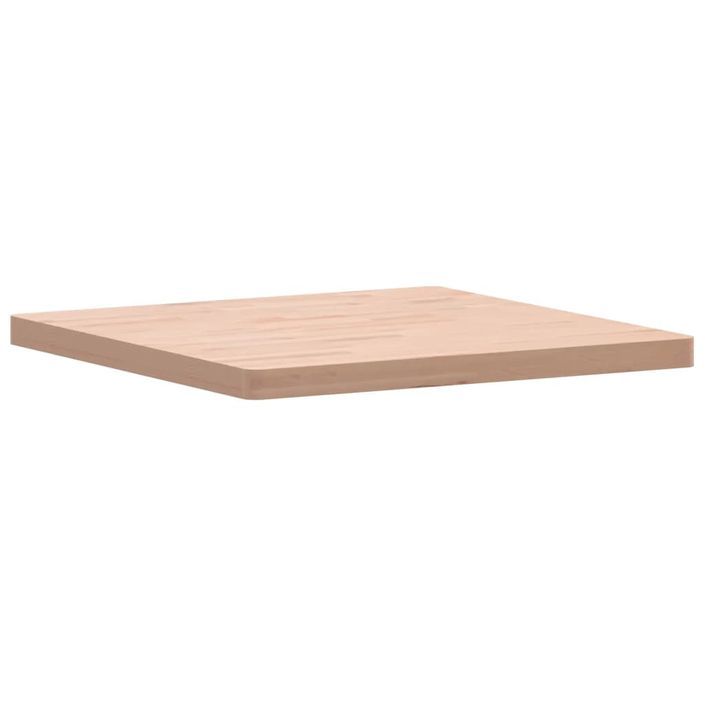 Dessus de table 70x70x4 cm carré bois massif de hêtre - Photo n°1