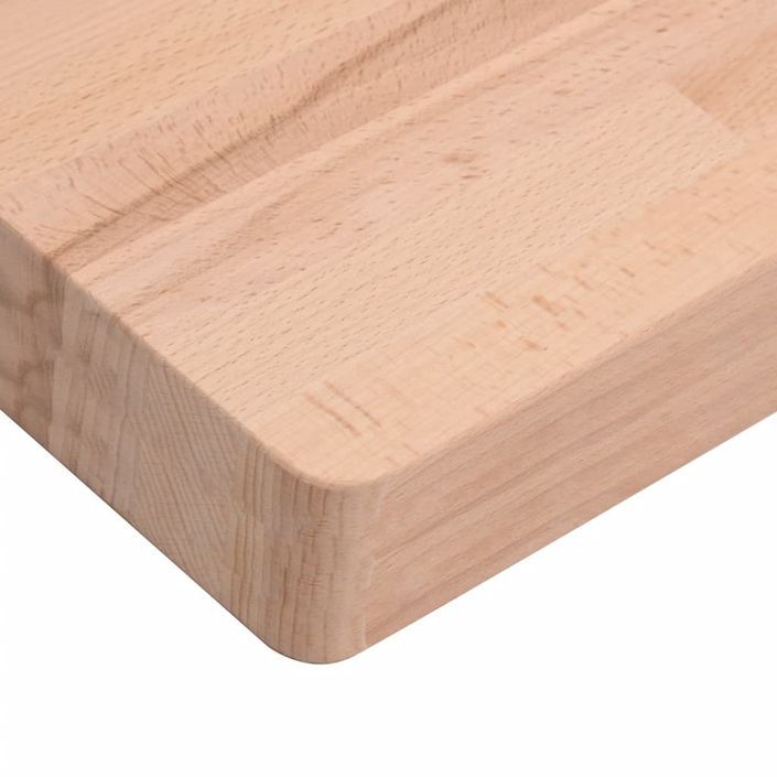 Dessus de table 70x70x4 cm carré bois massif de hêtre - Photo n°6