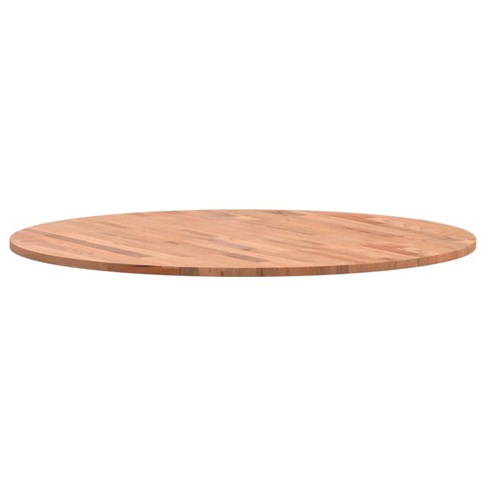 Dessus de table Ø80x1,5 cm rond bois massif de hêtre - Photo n°6