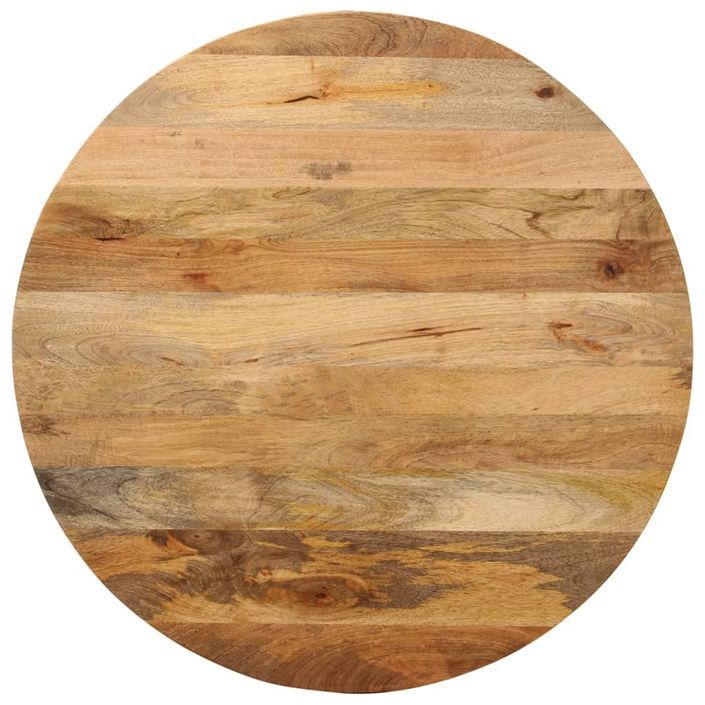 Dessus de table Ø 80x2,5 cm rond bois de manguier massif - Photo n°1