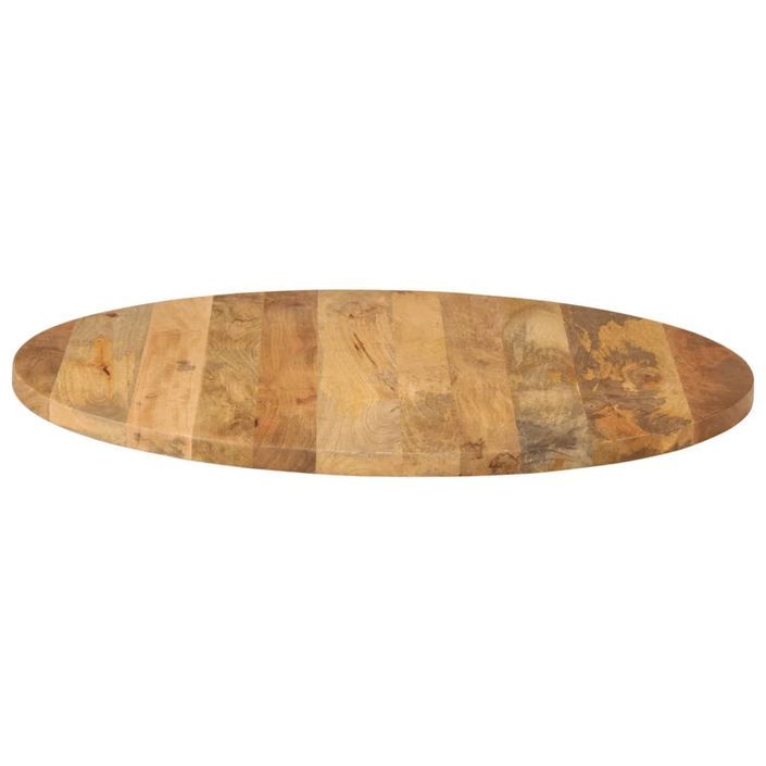 Dessus de table Ø 80x2,5 cm rond bois de manguier massif - Photo n°4