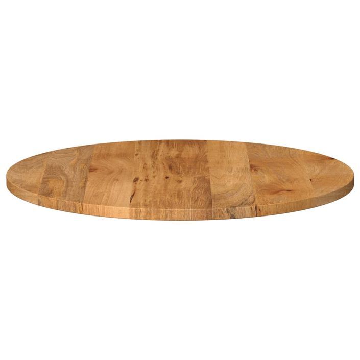 Dessus de table Ø 80x2,5 cm rond bois de manguier massif - Photo n°4