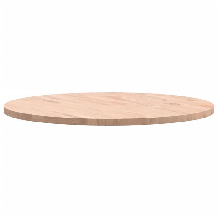 Dessus de table Ø80x2,5 cm rond bois massif de hêtre - Photo n°5