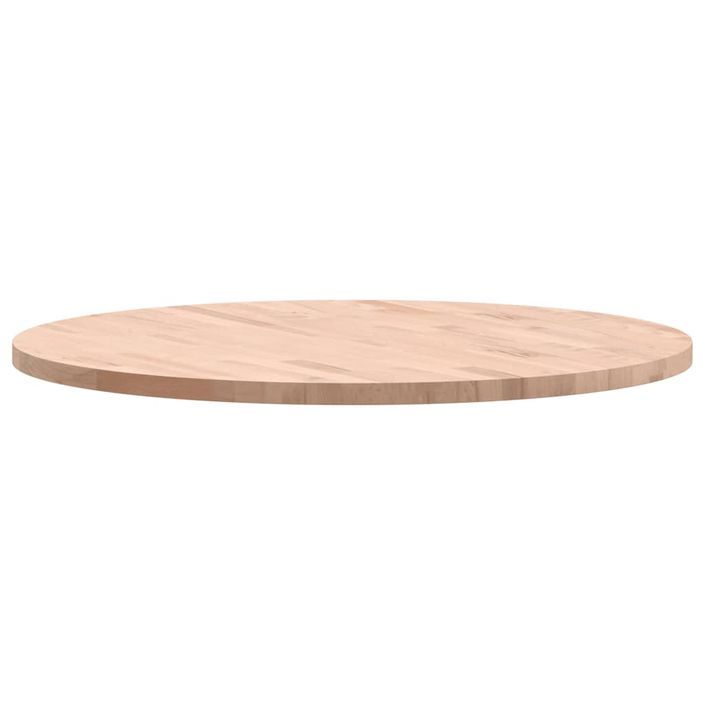 Dessus de table Ø80x2,5 cm rond bois massif de hêtre - Photo n°6