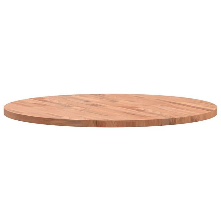 Dessus de table Ø80x2,5 cm rond bois massif de hêtre - Photo n°5