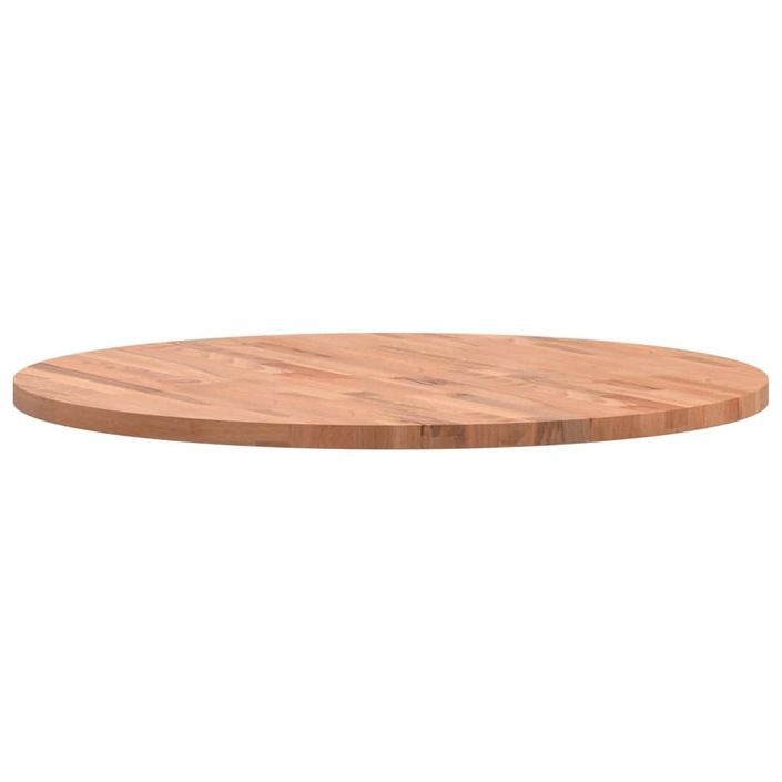 Dessus de table Ø80x2,5 cm rond bois massif de hêtre - Photo n°6