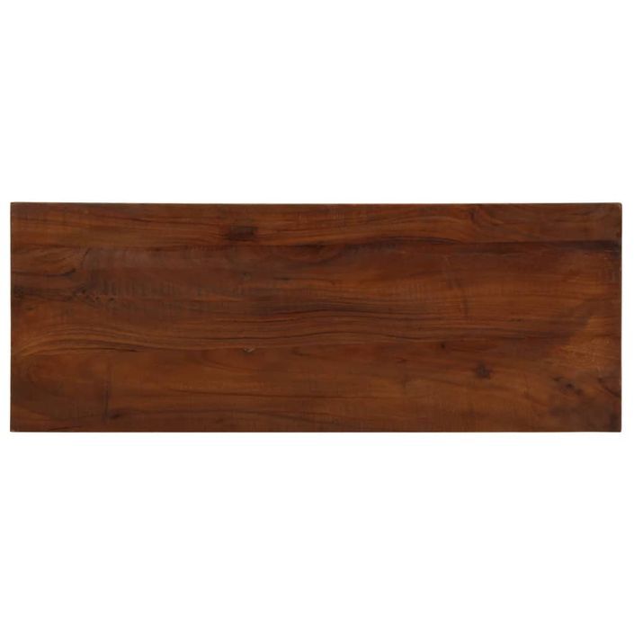 Dessus de table 80x20x2,5 cm rectangulaire bois massif récupéré - Photo n°1