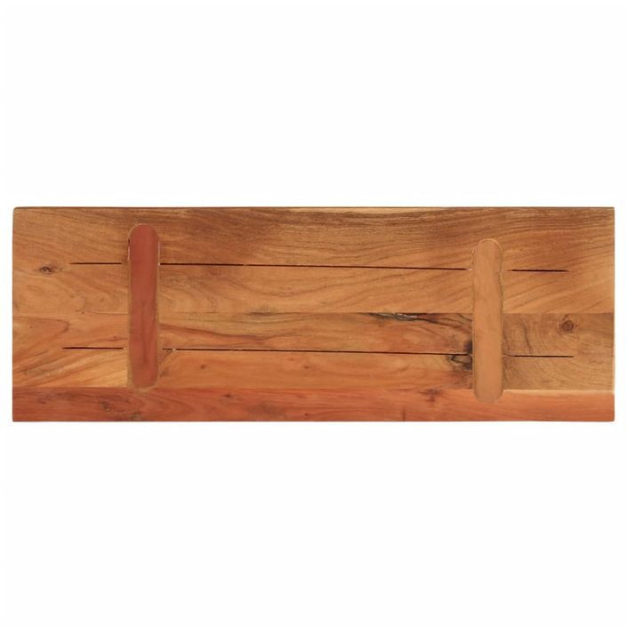 Dessus de table 80x20x3,8 cm rectangulaire bois massif d'acacia - Photo n°4