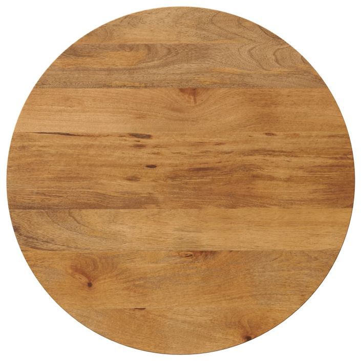 Dessus de table Ø 80x3,8 cm rond bois de manguier massif - Photo n°1