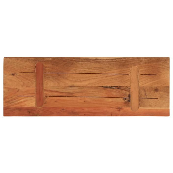 Dessus de table 80x30x3,8 cm rectangulaire bois massif d'acacia - Photo n°4