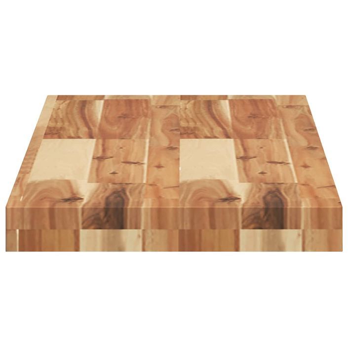 Dessus de table 80x30x4 cm rectangulaire bois massif d'acacia - Photo n°6