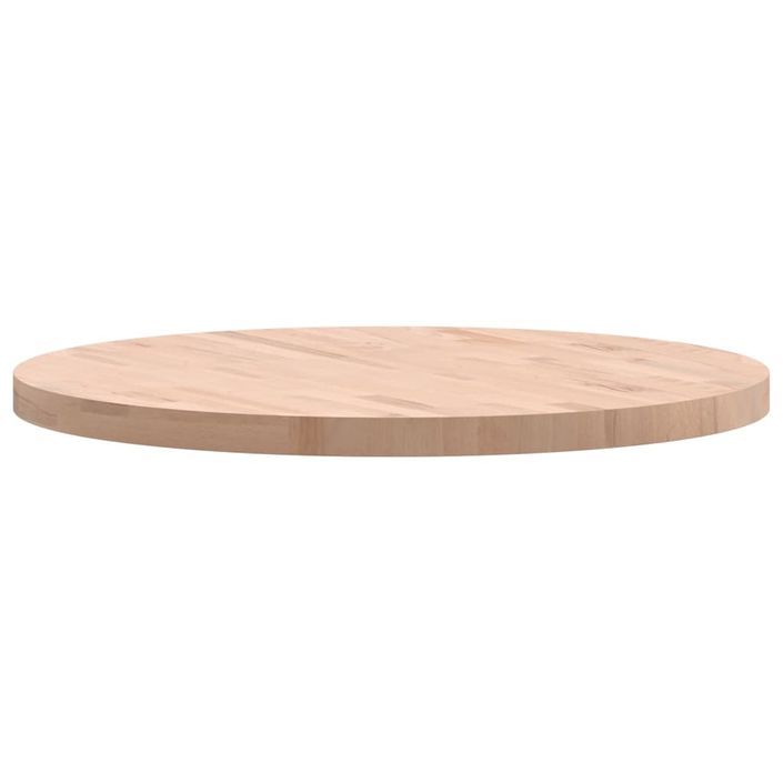 Dessus de table Ø80x4 cm rond bois massif de hêtre - Photo n°5