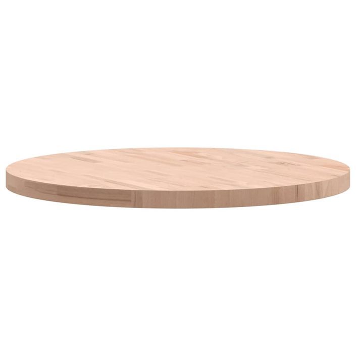 Dessus de table Ø80x4 cm rond bois massif de hêtre - Photo n°6