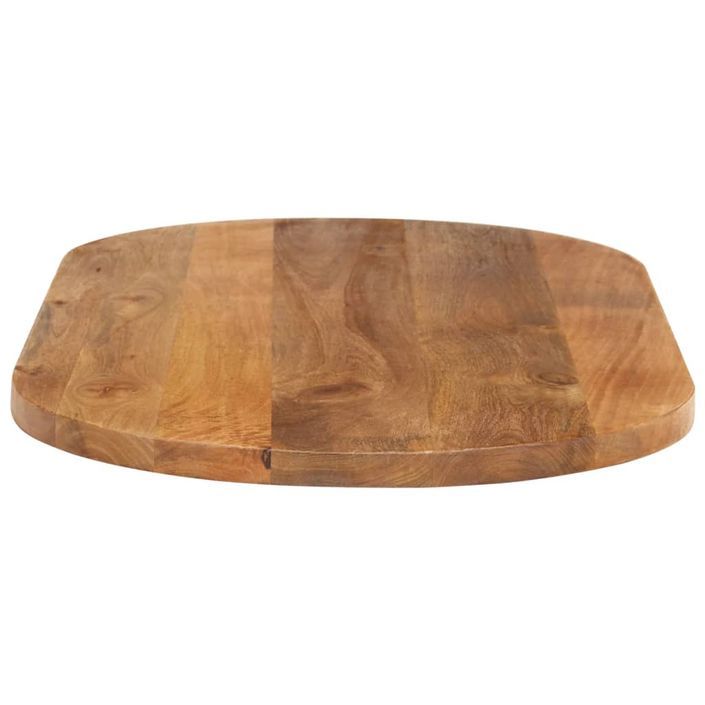 Dessus de table 80x40x2,5 cm ovale bois massif de manguier - Photo n°4