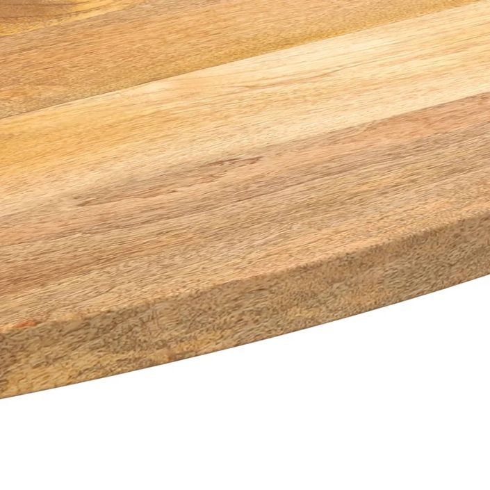 Dessus de table 80x40x2,5 cm ovale bois massif de manguier - Photo n°7