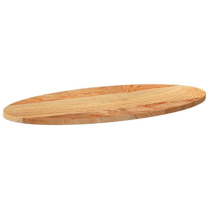 Dessus de table 80x40x2 cm bois de chêne massif ovale - Photo n°4