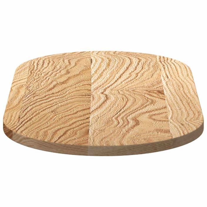 Dessus de table 80x40x2 cm bois de chêne massif ovale - Photo n°6