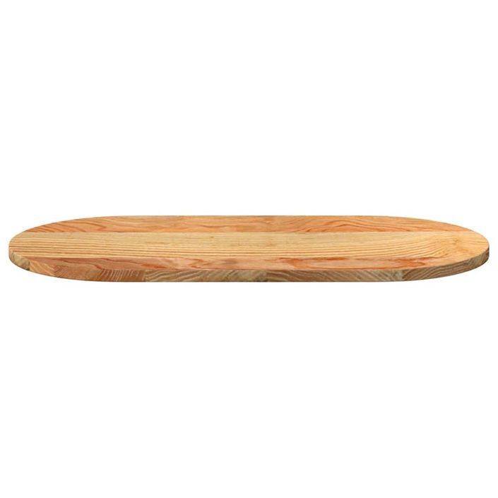 Dessus de table 80x40x2 cm bois de chêne massif ovale - Photo n°5