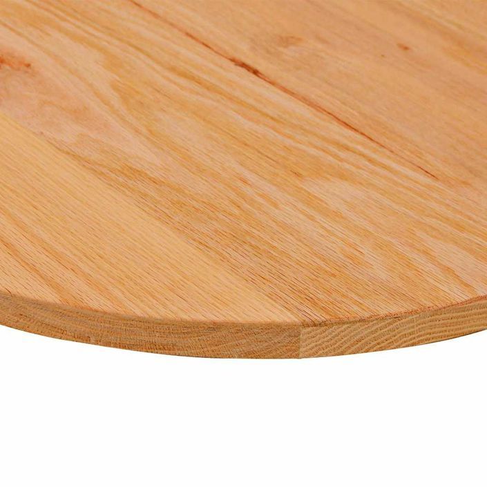 Dessus de table 80x40x2 cm bois de chêne massif ovale - Photo n°8