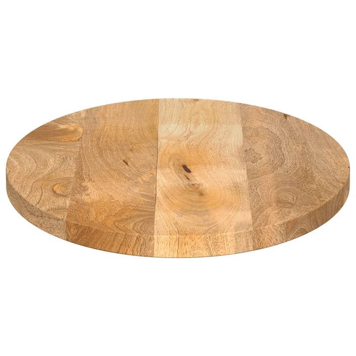 Dessus de table 80x40x3,8 cm ovale bois massif de manguier - Photo n°4