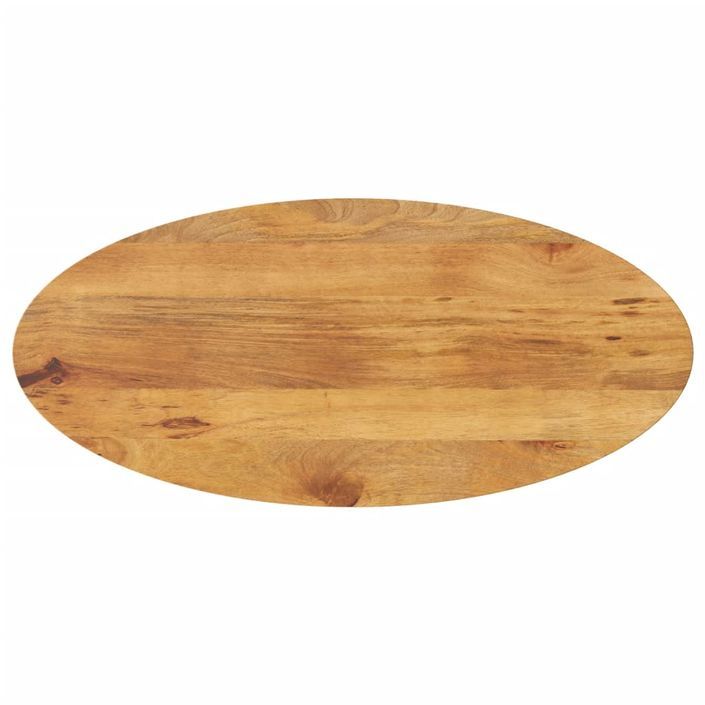 Dessus de table 80x40x3,8 cm ovale bois massif de manguier - Photo n°1