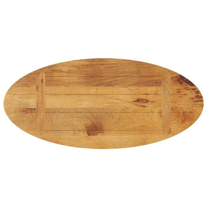 Dessus de table 80x40x3,8 cm ovale bois massif de manguier - Photo n°5