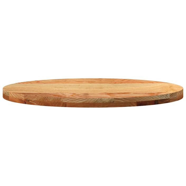 Dessus de table 80x40x4 cm bois de chêne massif ovale - Photo n°5