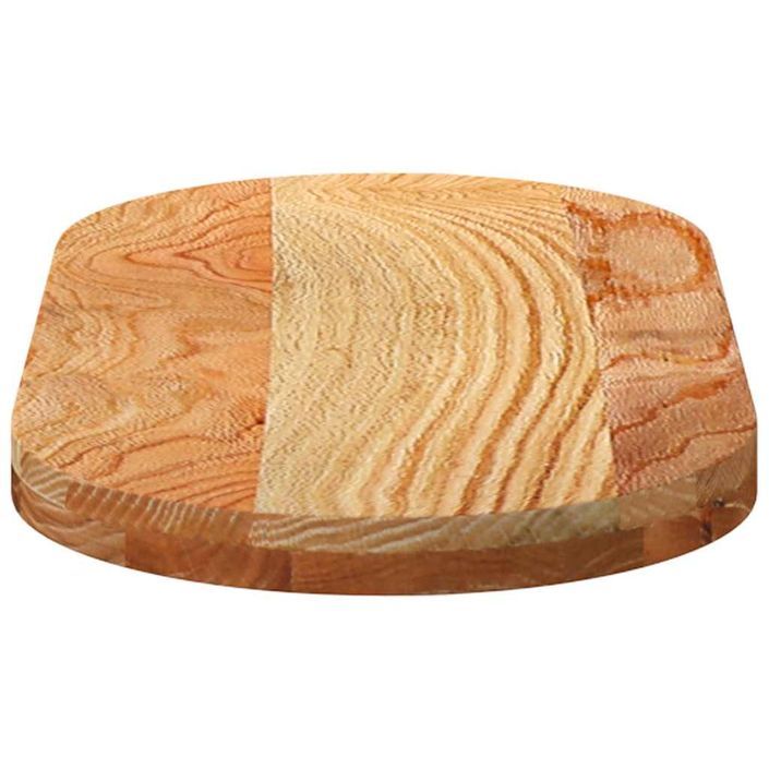 Dessus de table 80x40x4 cm bois de chêne massif ovale - Photo n°6