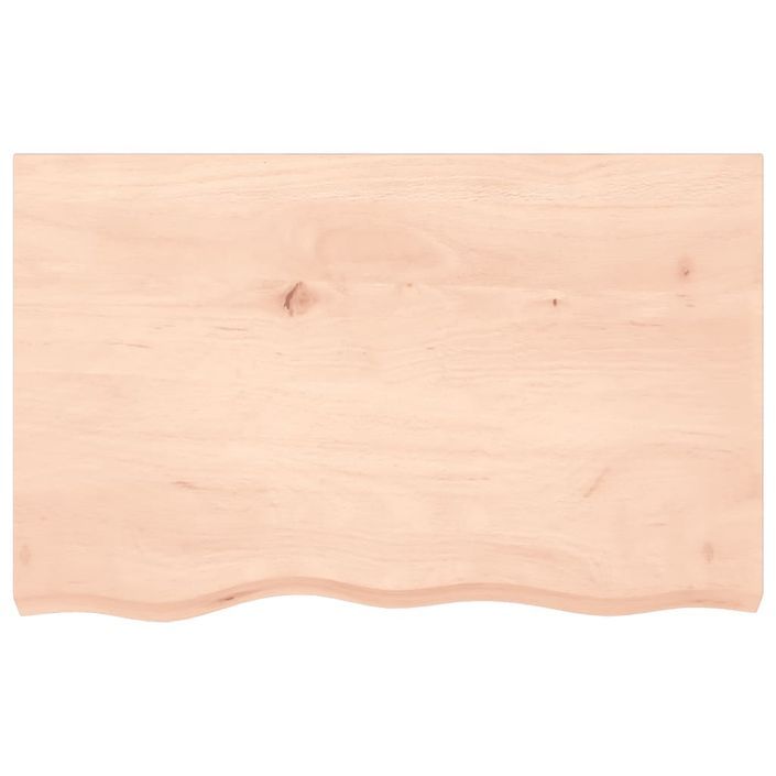 Dessus de table 80x50x2 cm bois de chêne massif non traité - Photo n°3