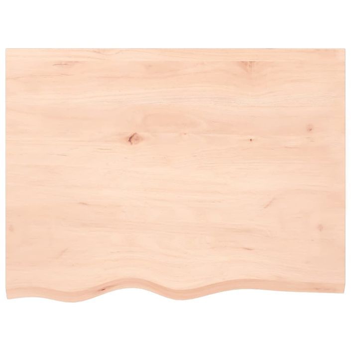 Dessus de table 80x60x(2-6) cm bois de chêne massif non traité - Photo n°3