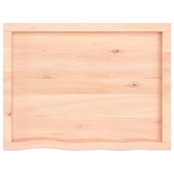 Dessus de table 80x60x(2-6) cm bois de chêne massif non traité - Photo n°4