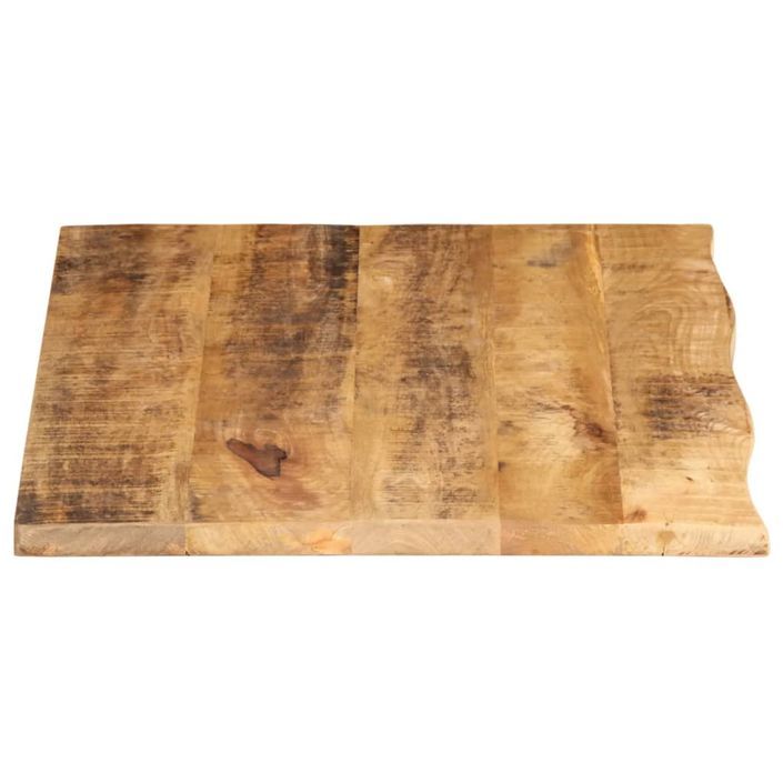 Dessus de table 80x60x2,5 cm bord vivant bois massif manguier - Photo n°4