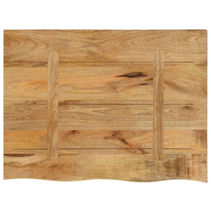 Dessus de table 80x60x2,5 cm bord vivant bois massif manguier - Photo n°5