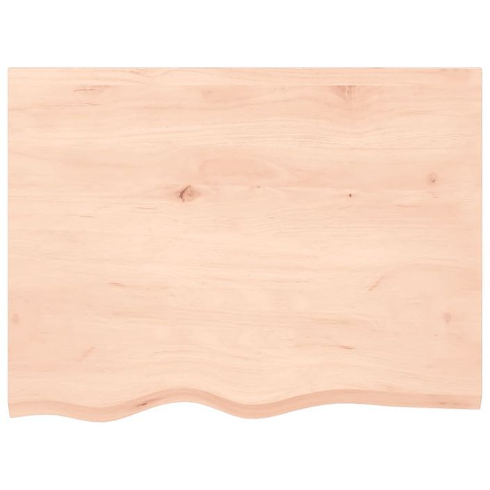 Dessus de table 80x60x2 cm bois de chêne massif non traité - Photo n°3