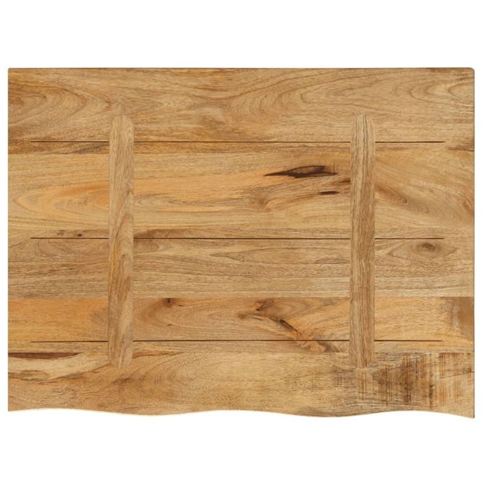 Dessus de table 80x60x3,8 cm bord vivant bois massif manguier - Photo n°5