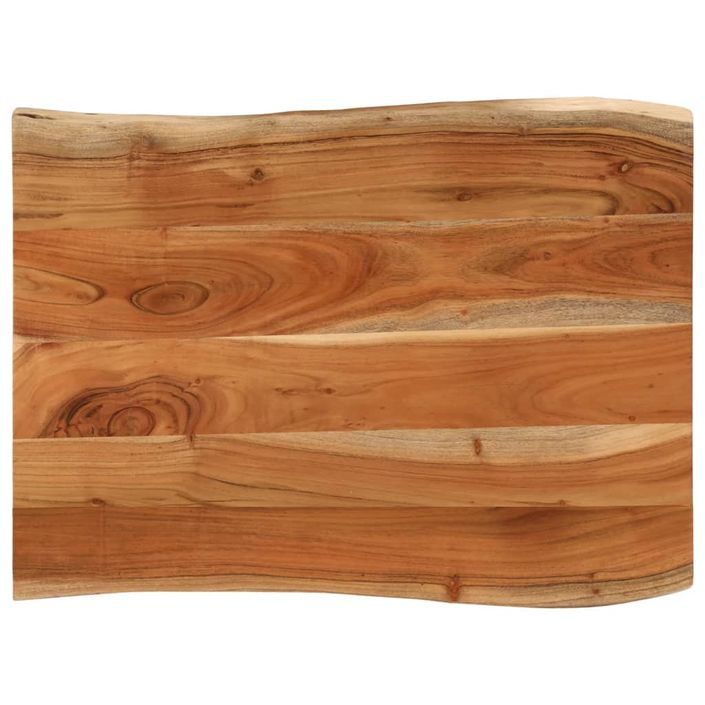 Dessus de table 80x60x3,8 cm rectangulaire bois massif d'acacia - Photo n°1