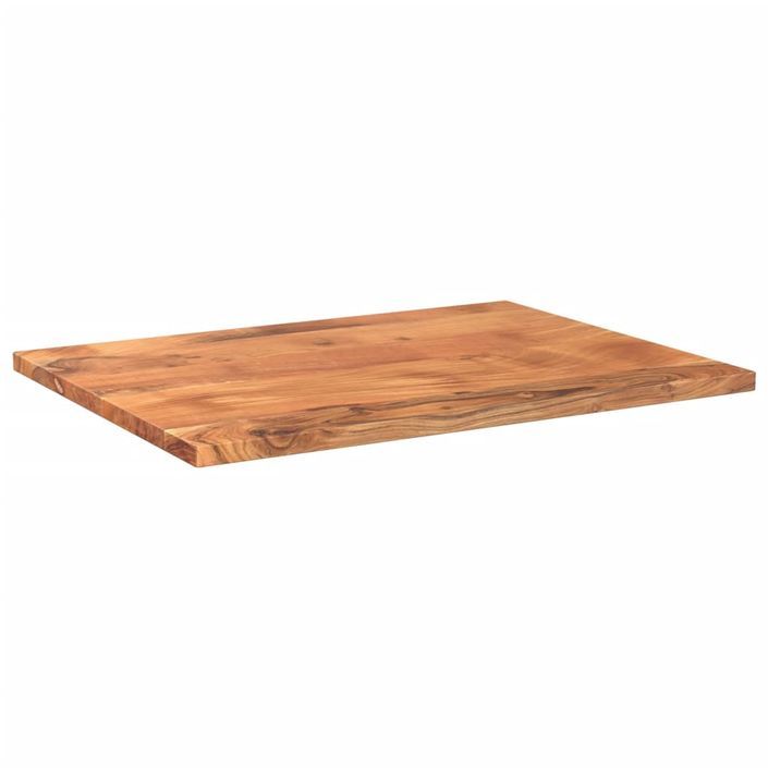 Dessus de table 80x70x2,5 cm rectangulaire bois massif d'acacia - Photo n°2