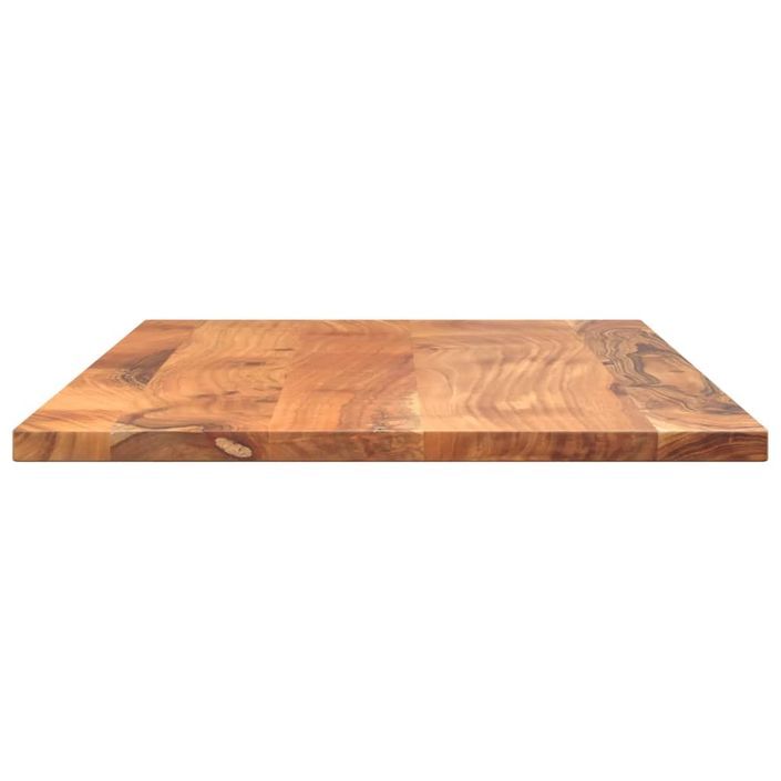 Dessus de table 80x70x2,5 cm rectangulaire bois massif d'acacia - Photo n°4