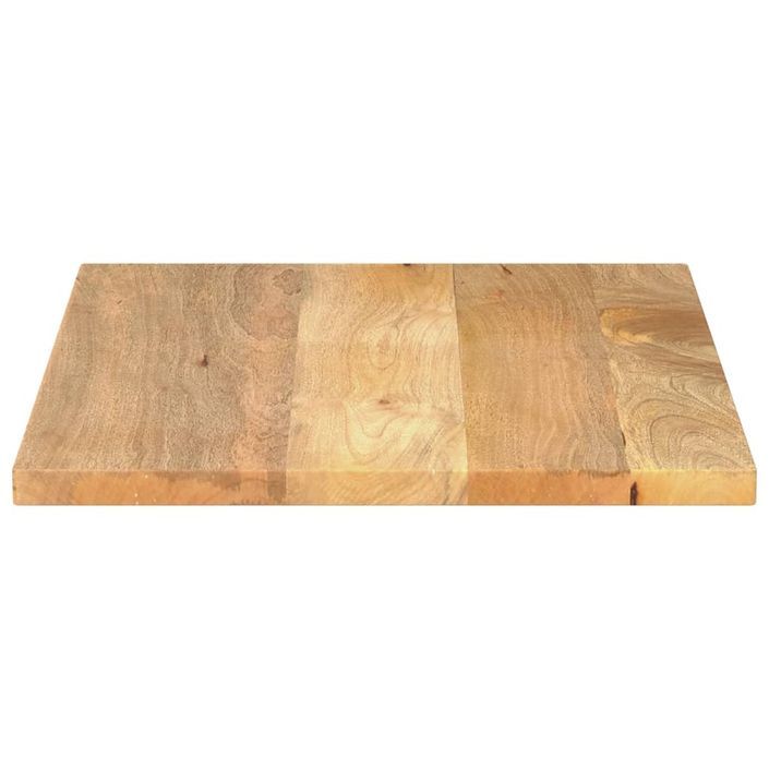 Dessus de table 80x70x2,5 cm rectangulaire bois massif manguier - Photo n°4