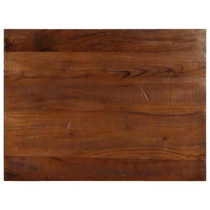 Dessus de table 80x70x2,5 cm rectangulaire bois massif récupéré - Photo n°1