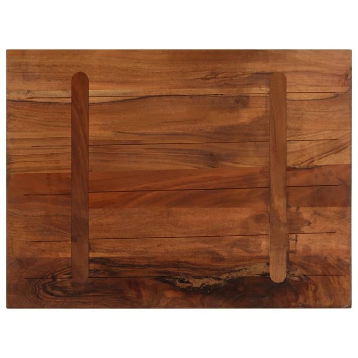 Dessus de table 80x70x2,5 cm rectangulaire bois massif récupéré - Photo n°5