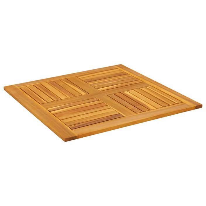 Dessus de table 80x80x2,2 cm carré bois massif d'acacia - Photo n°4