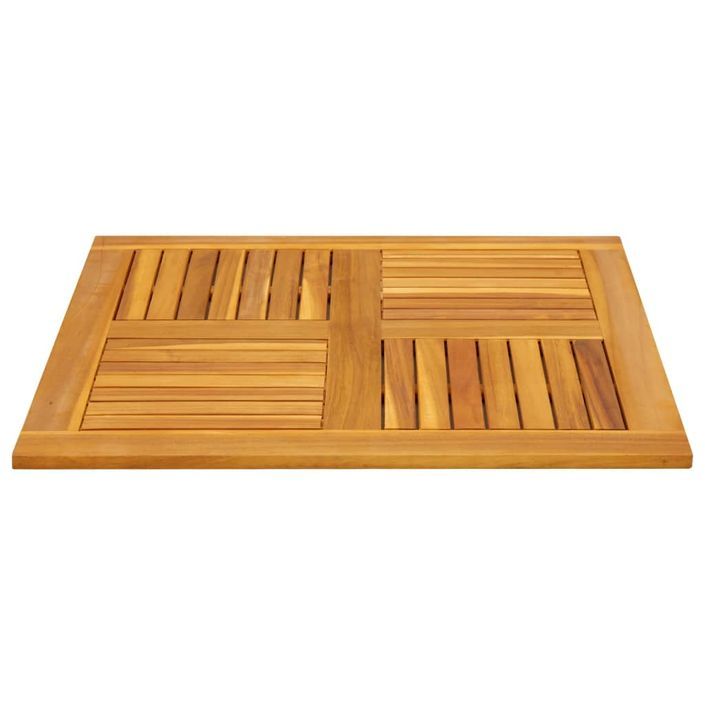 Dessus de table 80x80x2,2 cm carré bois massif d'acacia - Photo n°5