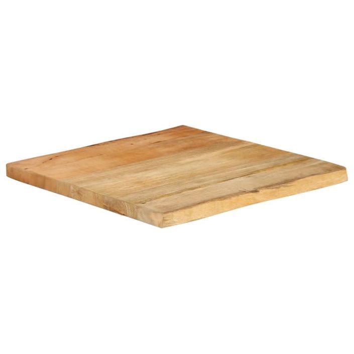 Dessus de table 80x80x2,5 cm bord vivant bois massif manguier - Photo n°2