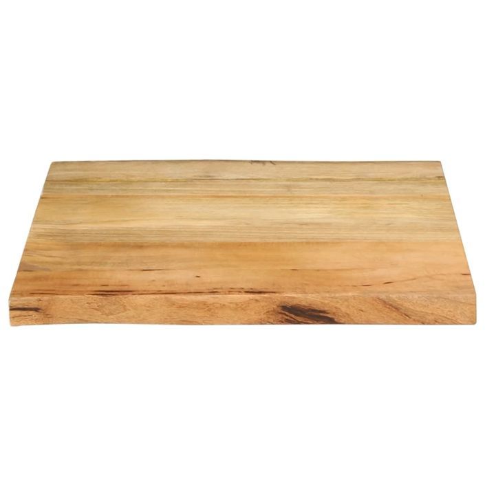 Dessus de table 80x80x2,5 cm bord vivant bois massif manguier - Photo n°3