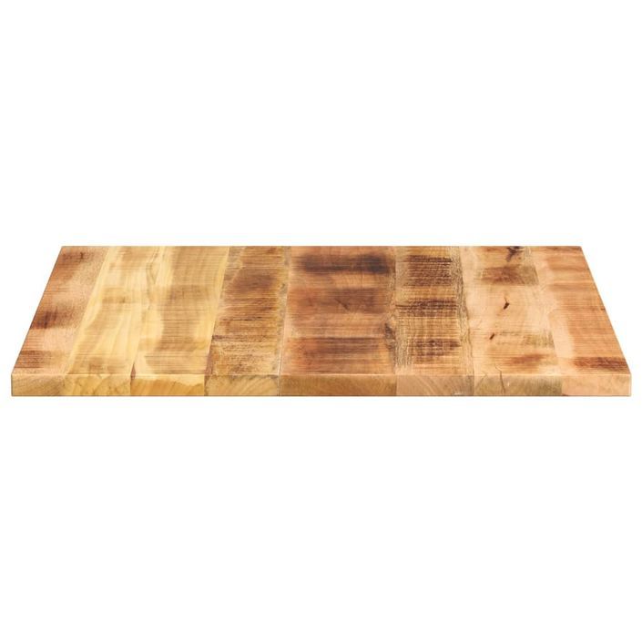 Dessus de table 80x80x3,8 cm carré bois massif de manguier brut - Photo n°4