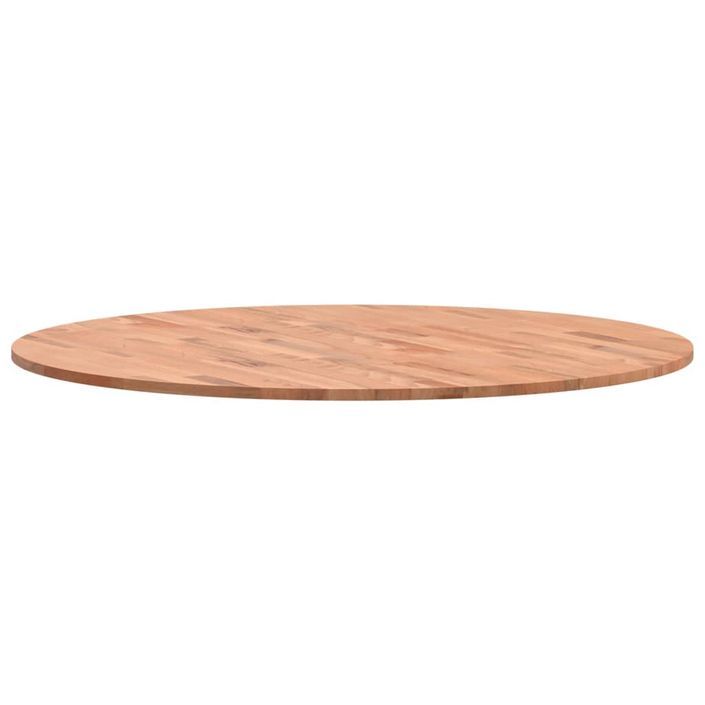 Dessus de table Ø90x1,5 cm rond bois massif de hêtre - Photo n°5