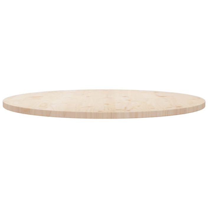 Dessus de table Ø90x2,5 cm Bois de pin massif - Photo n°2