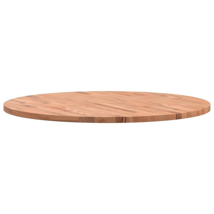 Dessus de table Ø90x2,5 cm rond bois massif de hêtre - Photo n°5